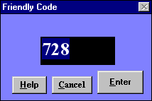 Einstellen des Friendly Code bei Winplan